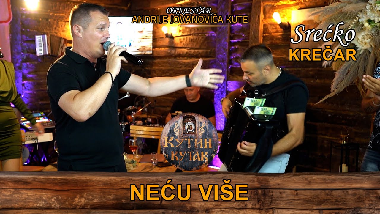 Srecko Krecar - Necu vise | uzivo | (Ork. Andrije Jovanovica Kute) KUTIN KUTAK