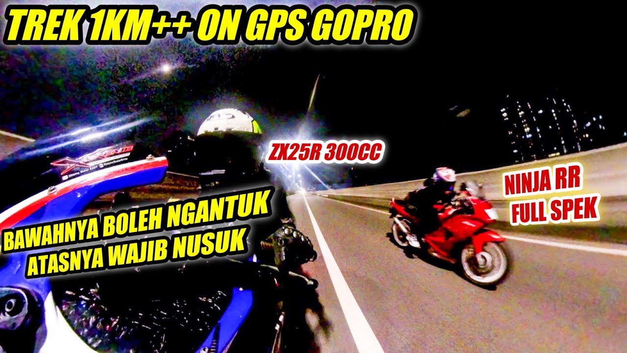 NINJA RR SPEK TEKNOTUNER vs ZX25R 300CC TREK PANJANG!! ANTASARI LT2