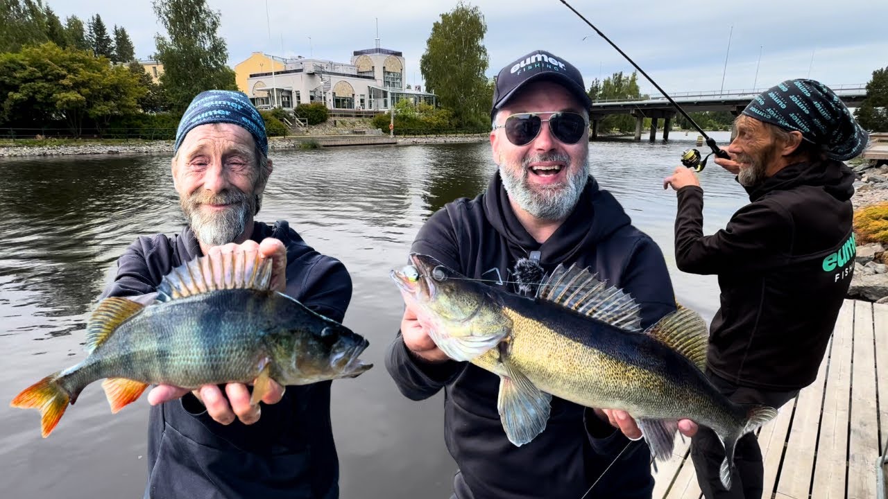 Pirtinvirran upeat kalat - Kalastusta keskellä kaupunkia - Varkaus - Ahvenen ja kuhan kalastus