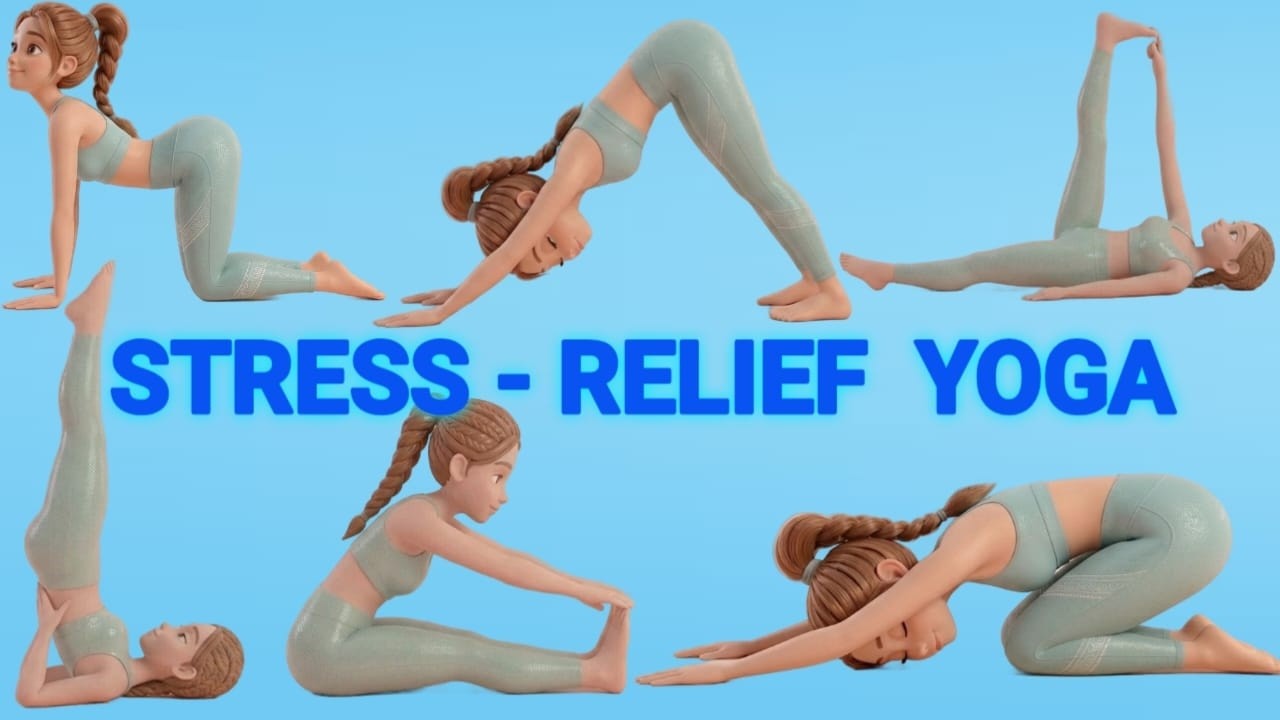 7-Minute Stress Relief Yoga | Calm Your Mind & Body | Kid Yoga