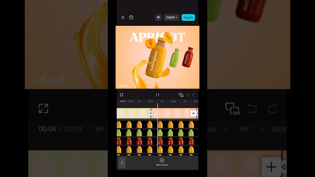 Product Ad Editing Timeline in CapCut #shorts