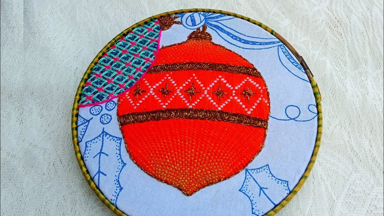 c&oacute;mo bordar una esfera#2con puntadas b&aacute;sicas y muy f&aacute;ciles de adaptar ideal para cualquier dise&ntilde;o