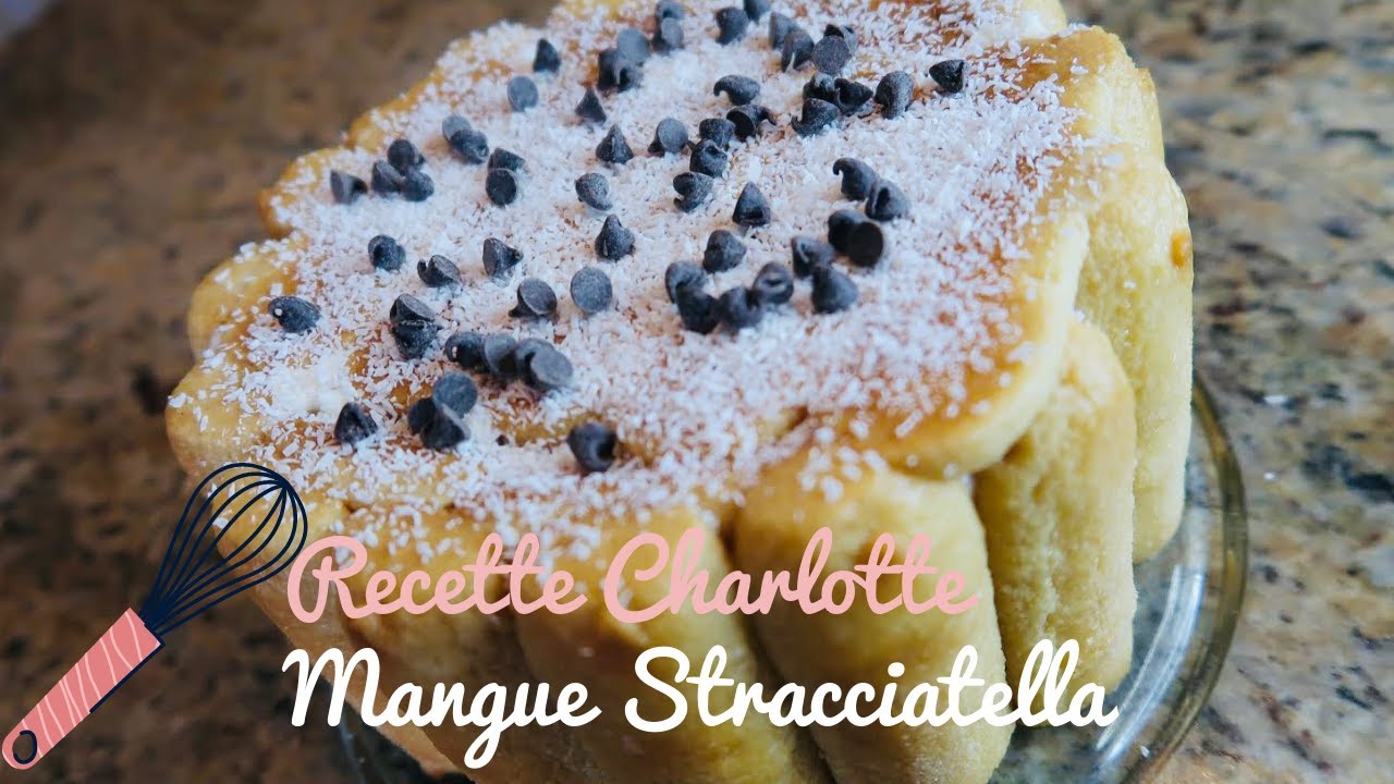 Recette rapide & facile de CHARLOTTE (mangue stracciatella)