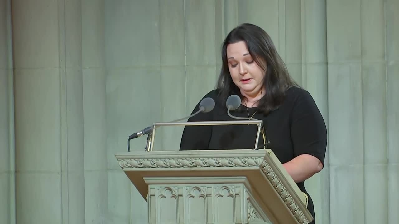 Lindsey Graham's niece, Emillie Roberts, shares emotional tribute at service in Washington D.C.