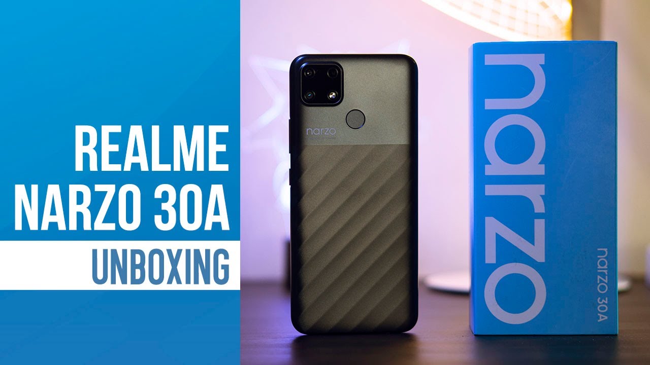 realme narzo 30A unboxing, hands on
