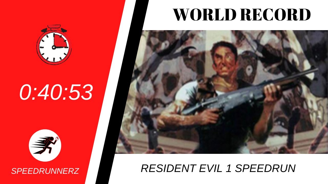 Resident Evil 1 Chris Speedrun (World Record) | 40m 53s - Best Ending