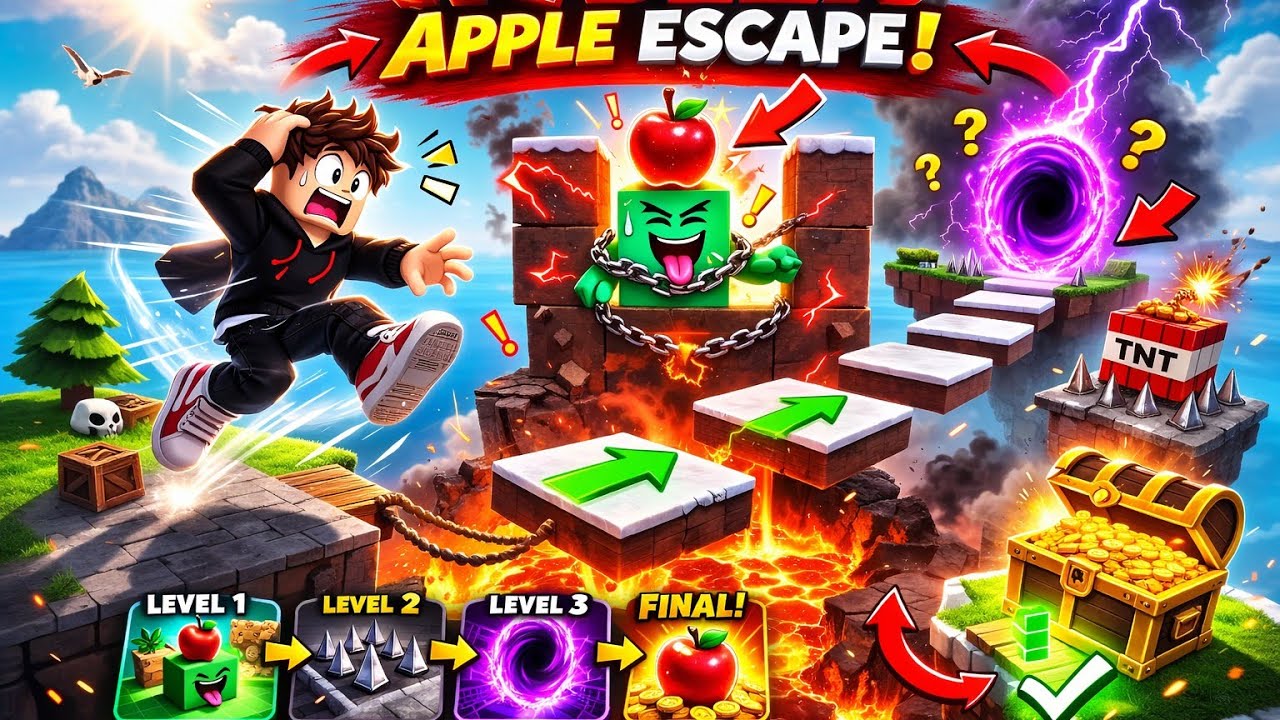 IMPOSSIBLE Apple Escape in Roblox… Can I Beat It?#roblox @RoblixoTV