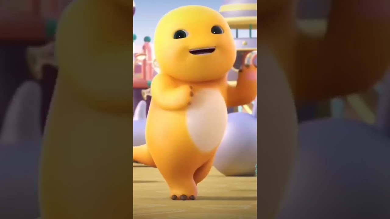 Yellow dino dance #cute #yellow #dinosaur #dance