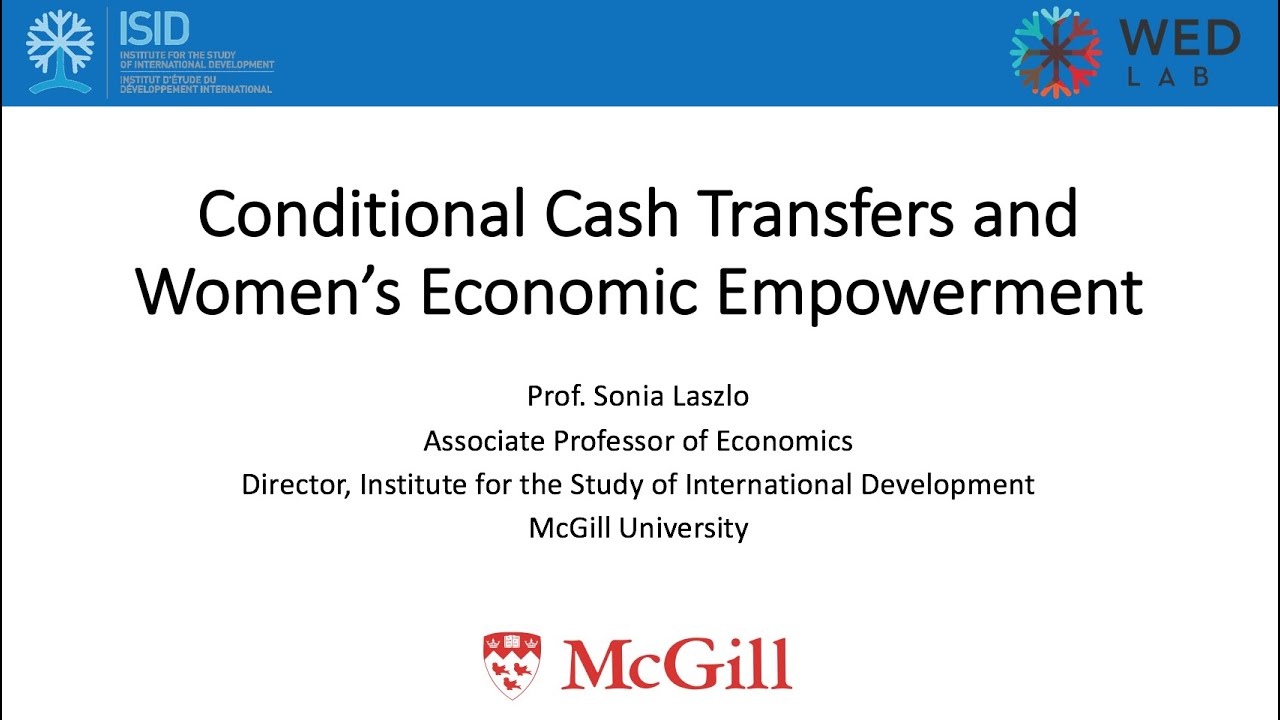 Conditional Cash Transfers and Women's Economic Empowerment