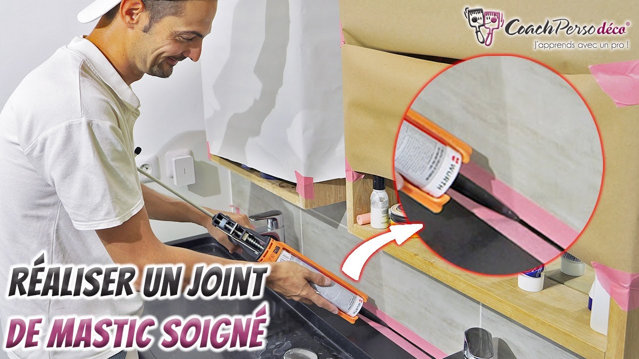 Faire Un Joint De Mastic Soigné Autour D'une Vasque