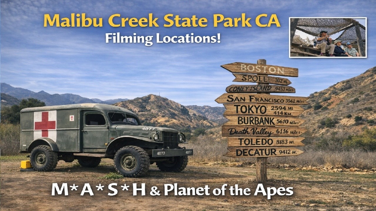 Malibu Creek State Park CA: Filming Locations! M*A*S*H & Planet of the Apes Santa Monica Mountains