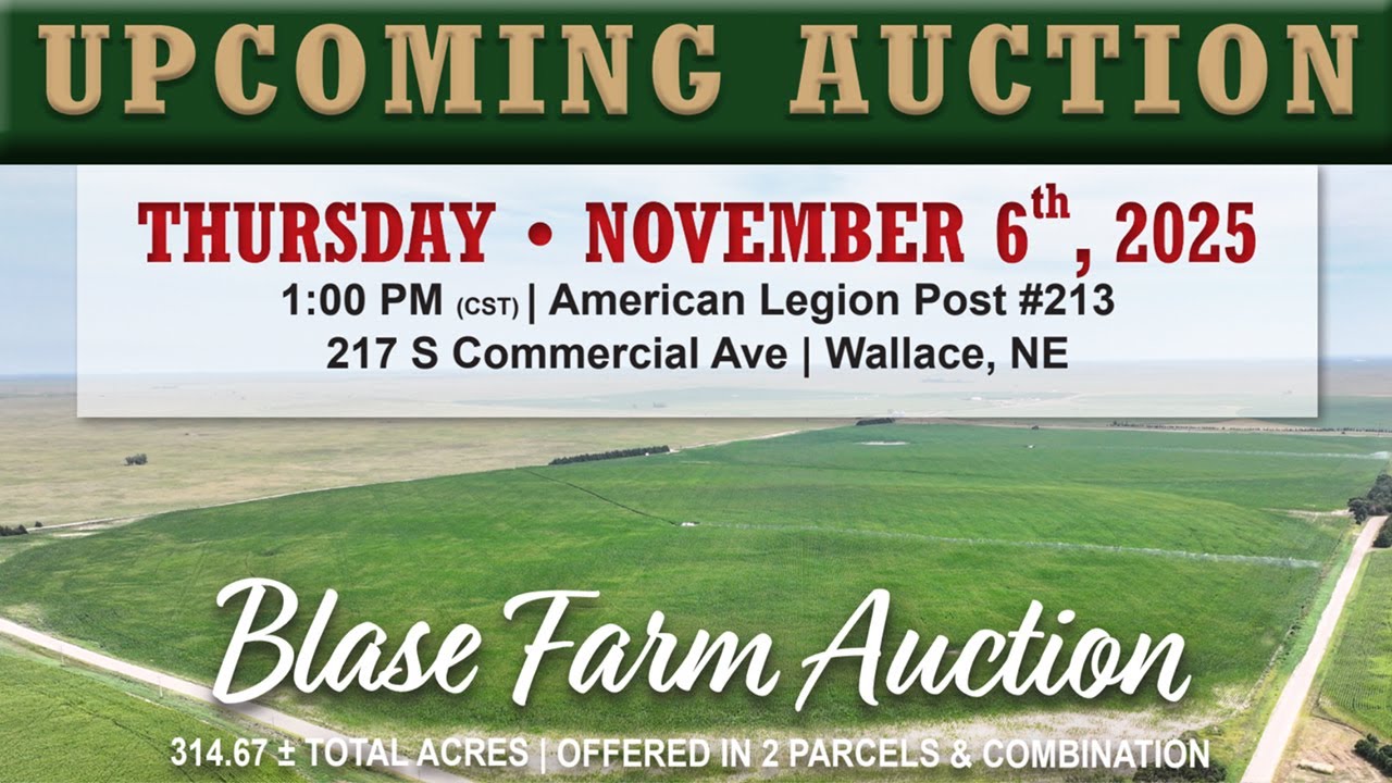 Blase Farm Auction | November 6th, 2025 |  Lincoln County, NE