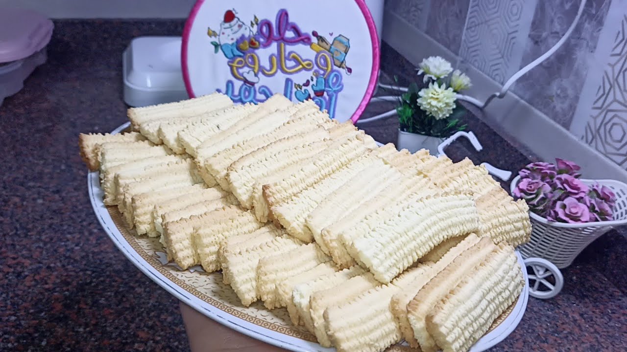 #بسكوت النشادربالماكينة 🤩خفيف دايب كل التركات لنجاح البسكوت هتلاقيها عندي