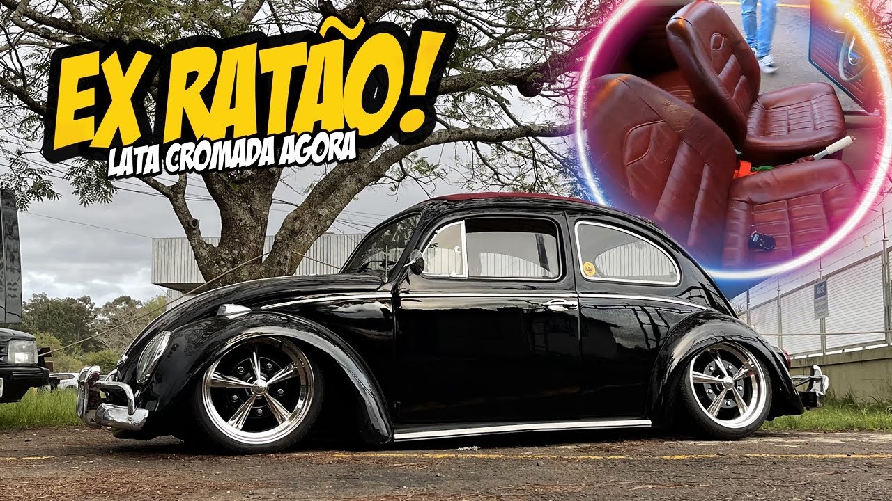 FUSCÃO PRETO - EX RATLOOK COM INTERNA VERMELHA E BEGE -  TROCOU A FERRUGEM PELO BRILHO INTENSO!