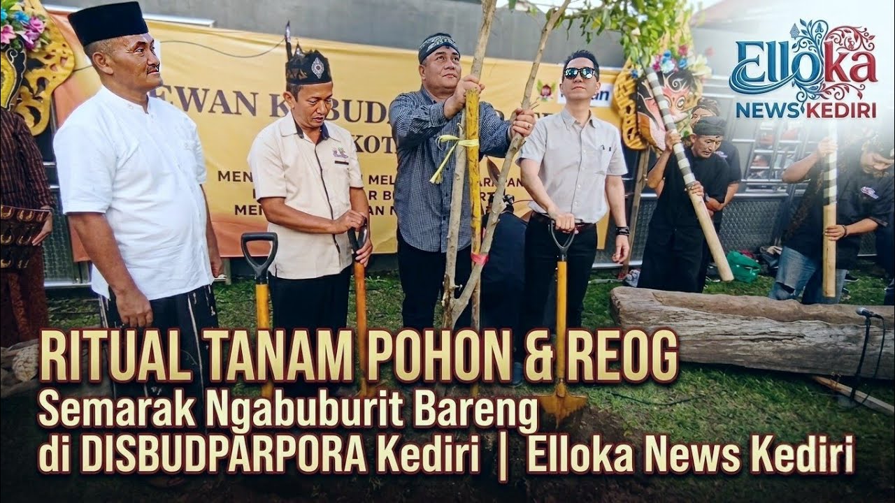 RITUAL TANAM POHON & REOG: Semarak Ngabuburit Bareng di DISBUDPARPORA Kediri | Elloka News Kediri