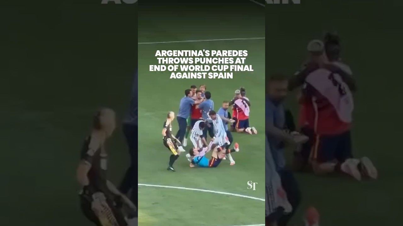 Spain-Argentina World Cup final ends with on-pitch fight