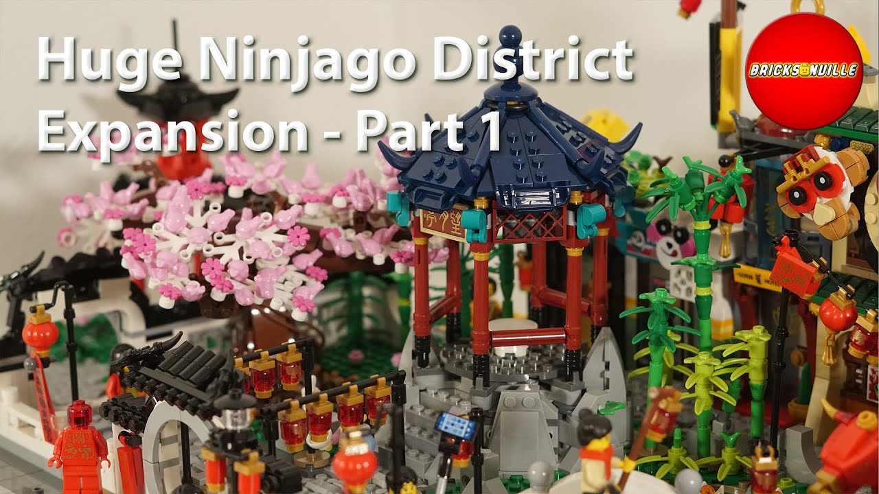 Huge Ninjago District Expansion - City of Lanterns / Spring Lantern Festival - Lego City Update