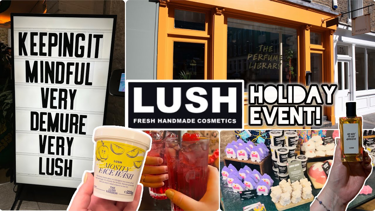 LUSH CHRISTMAS 2024 PRODUCTS IN PERSON 😱| LONDON EVENT!- NEW PRODUCTS, HALLOWEEN, PERFUMES & MORE!!