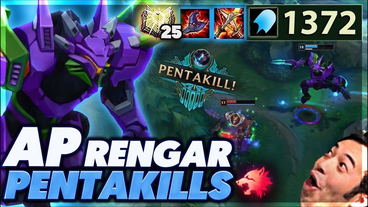 OLD RENGAR DOUBLE PENTA | INSTANT ONE SHOTS | 1,000AP RENGAR - BunnyFuFuu
