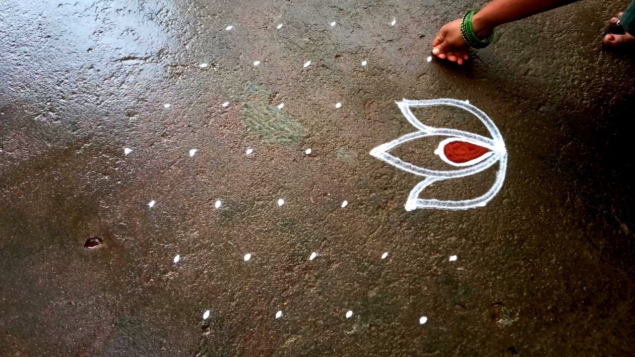 New year 2022 lotus kolam|Margazhi madham kolam| 7*4 sankraanti chukala Muggulu|Pongal Super rangoli