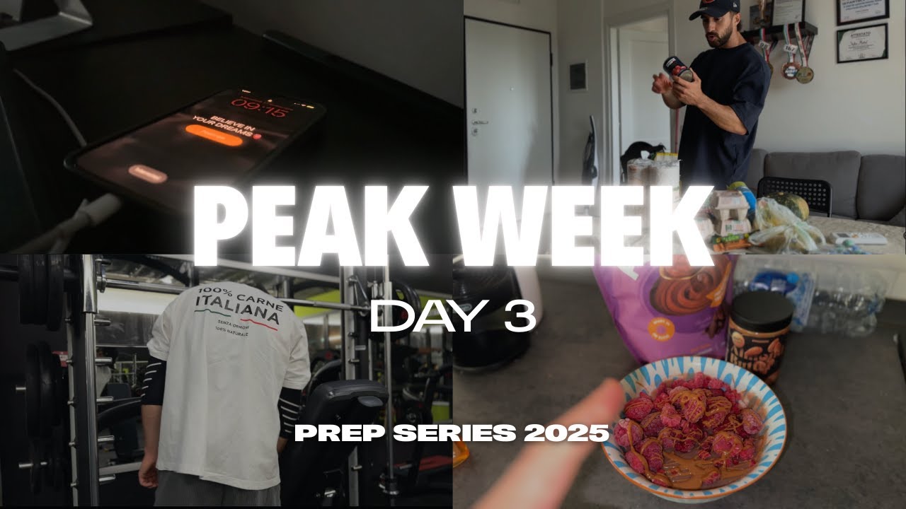 Peak Week Giorno 3 | Daily Vlog e Spesa Contest Prep | Campionato Italiano FCFN 🇮🇹| PREP SERIES 2025