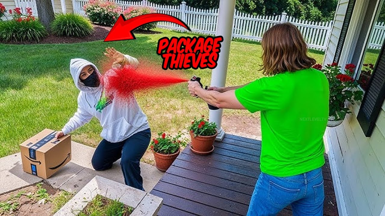 When Package Thieves Get Caught By Booby Traps | Caught On CCTV #7