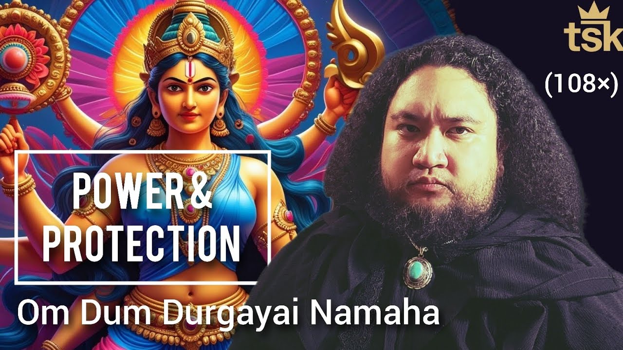 Throat Singing Mantra for PROTECTION & Power | Om Dum Durgayai (Durgaye) Namaha w Shamanic Drum 108×