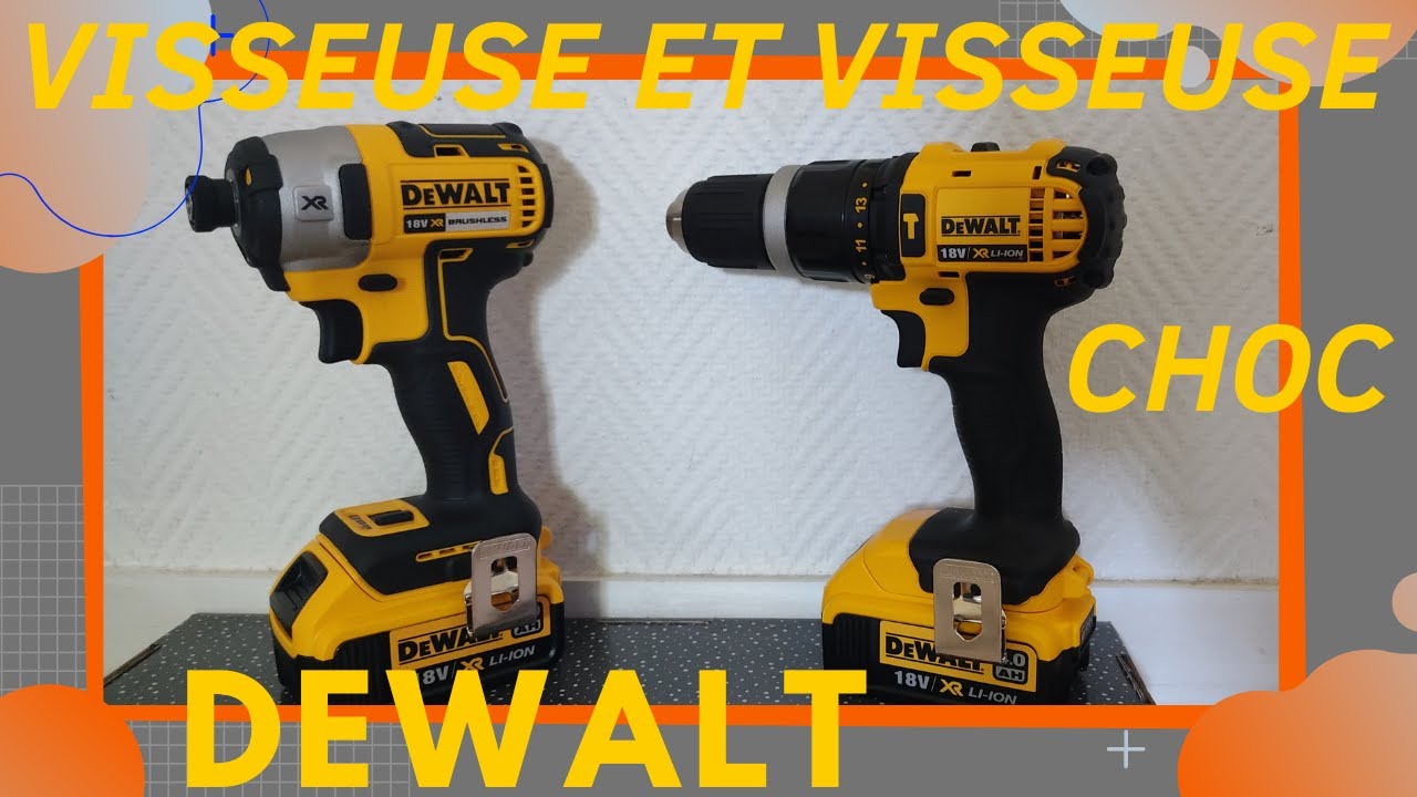 Presentation de la visseuse et la visseuse choc DEWALT