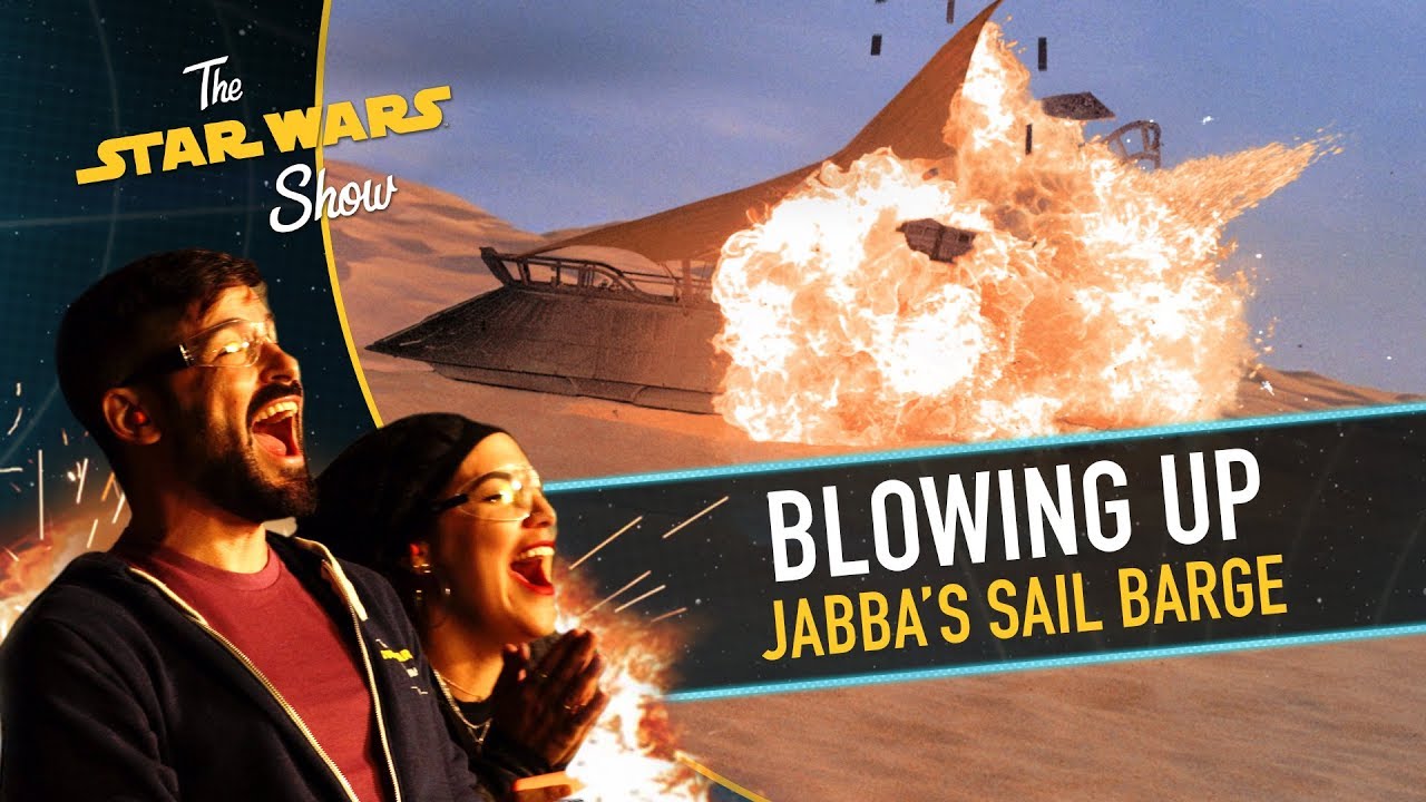 Blowing Up Jabba's Sail Barge | The Star Wars Show