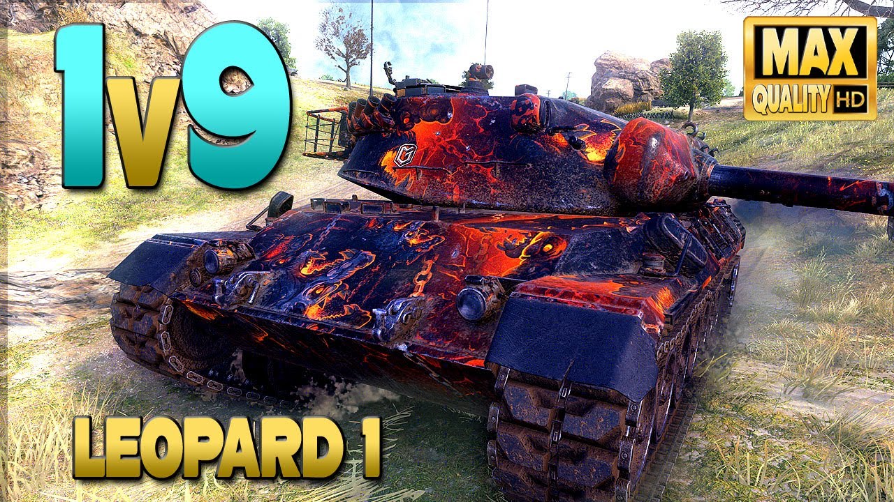 Leopard 1: Один против 9, битва X уровня - World of Tanks
