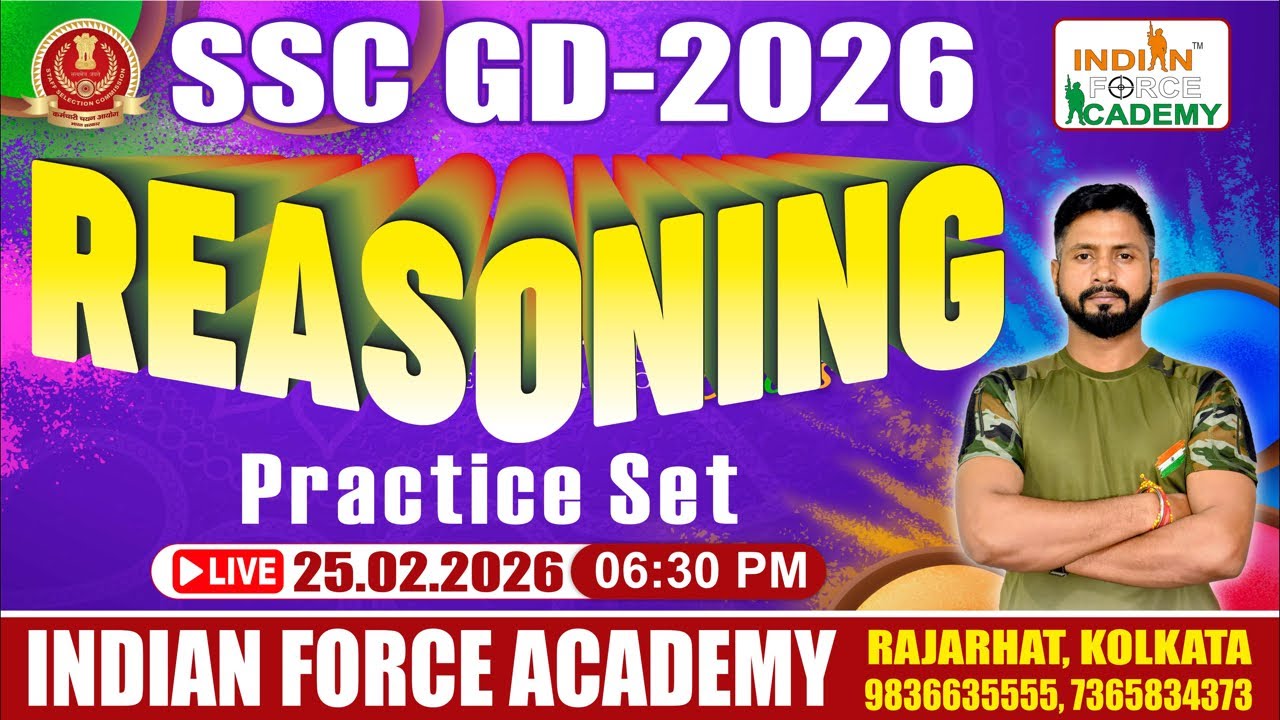 SSCGD REASONING PRACTICE SET | SSCGD REASONING 2026 | REASONING PRACTICE SSCGD BY KHAN SIR