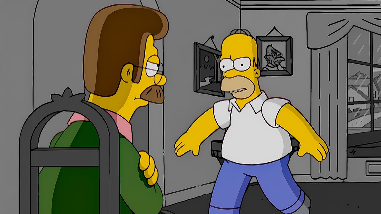 Times When Ned Flanders and Homer Simpson Clashed