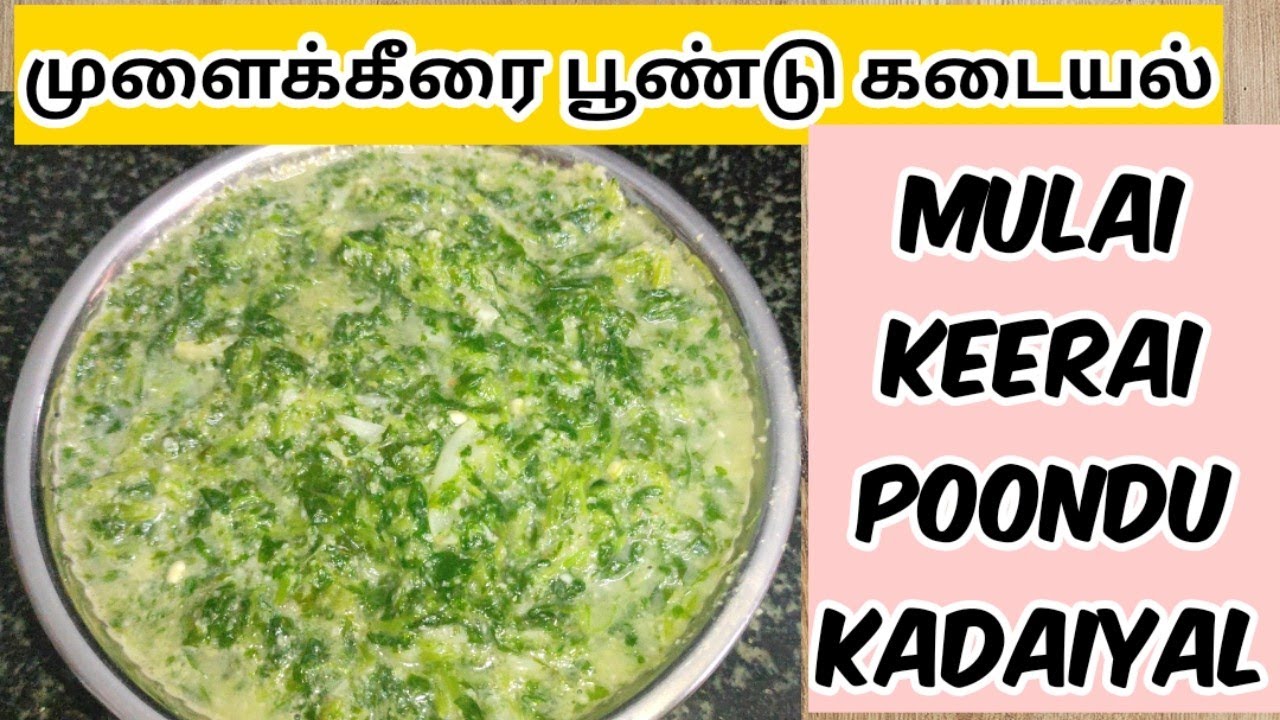 முளைக்கீரை பூண்டு கடையல் | Mulai  keerai Poondu Kadaiyal | poondu keerai Kadaiyal | Mulai Keerai