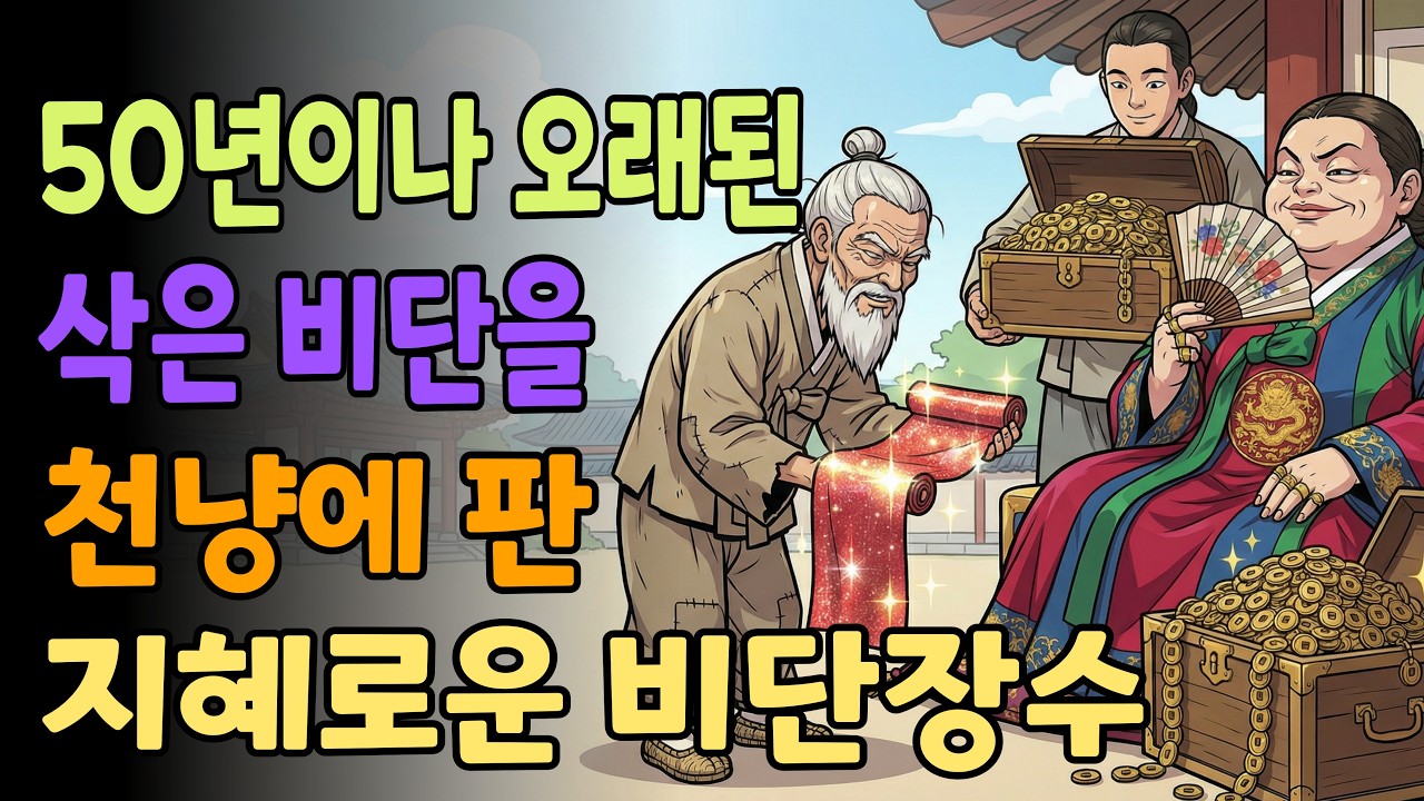[조선야담소] 부잣집 마님에게 50년이나 오래된 삭은 비단을 천냥에 판 지혜로운 비단장수 야담ㅣ민담ㅣ설화ㅣ전설ㅣ조선야담ㅣ옛날이야기ㅣ오디오북ㅣ수면ㅣ잠잘때ㅣ인과응보 | 자업자득