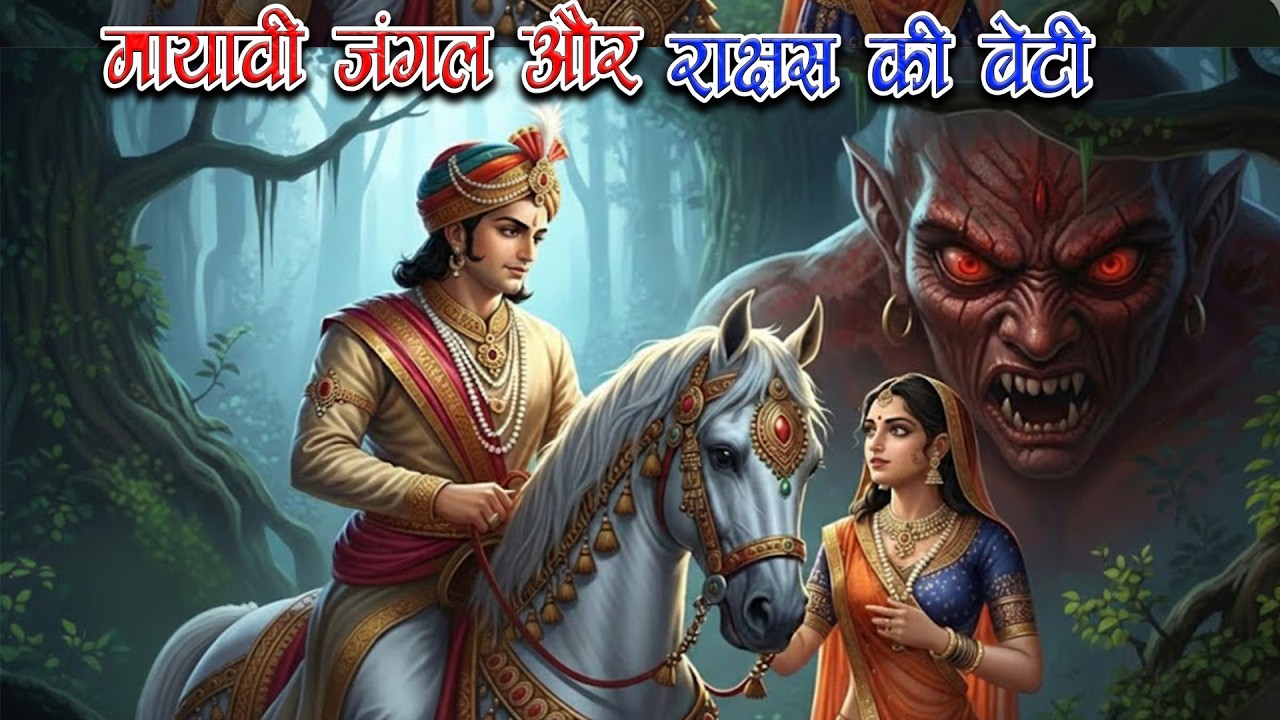 मायावी जंगल और राक्षस की बेटी । राजकुमार और राक्षसी प्रेम की अद्भुत कहानी । Hindi Fairy Tale