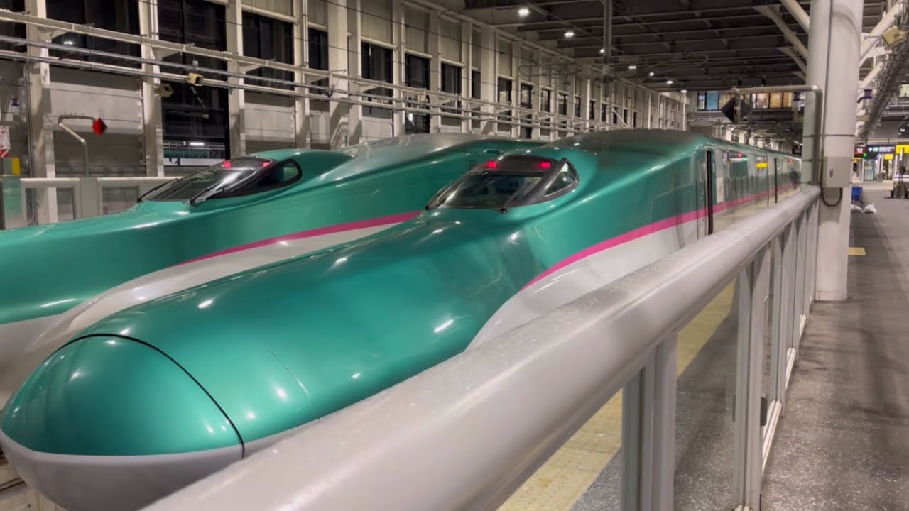 新幹線はやぶさグランクラスの旅｜東京－新函館北斗－函館｜世界最高峰の乗り心地とスピード｜E5 E6切り離し｜海底トンネル｜函館山100万ドルの夜景