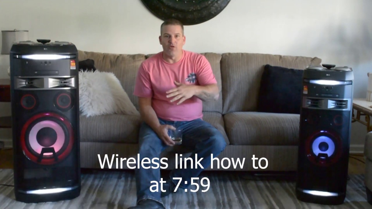 Lg ok99 and ok75 Bluetooth speaker party link demonstration and how to.
