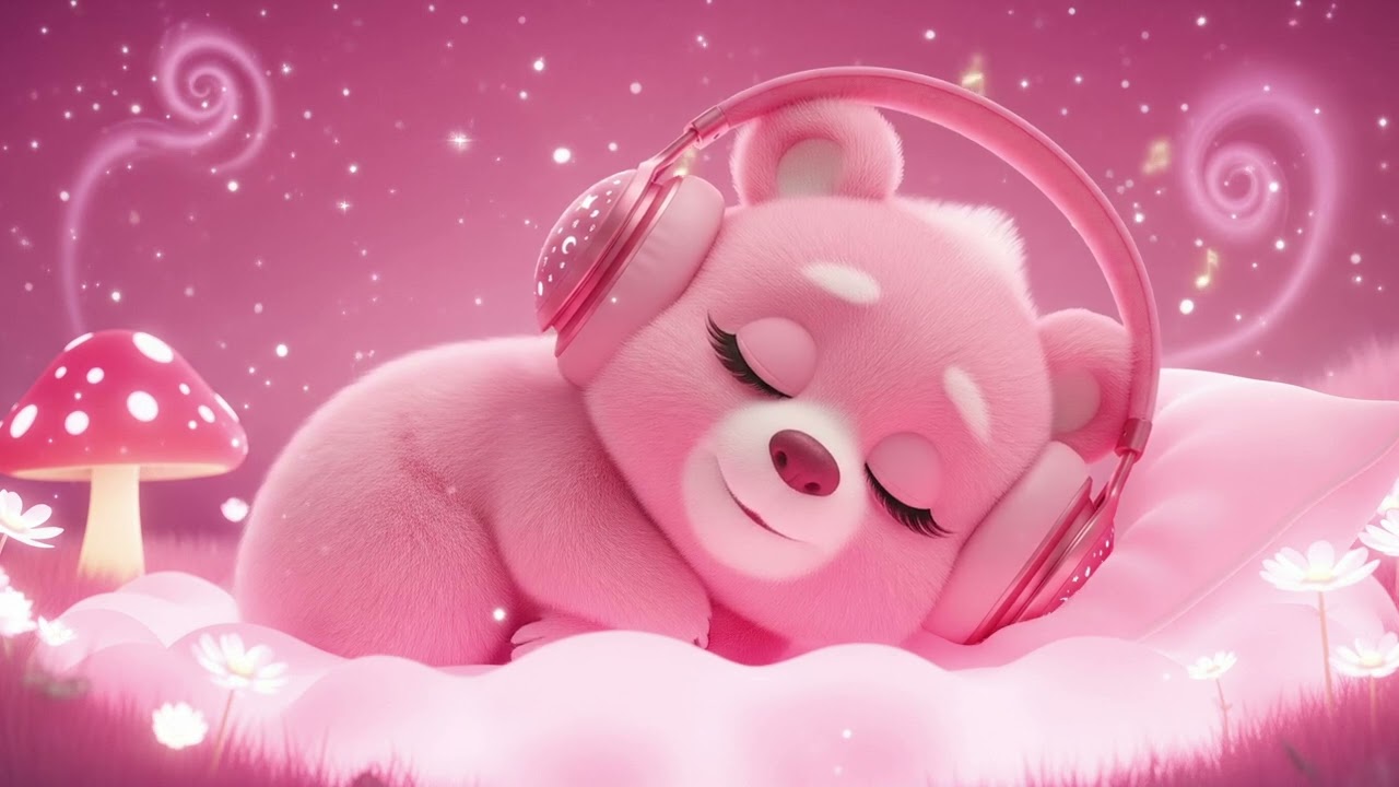 ✨ 3 Minutes Until Sleep – Fall Asleep Fast with Dreamy Pink Bear Lullabies