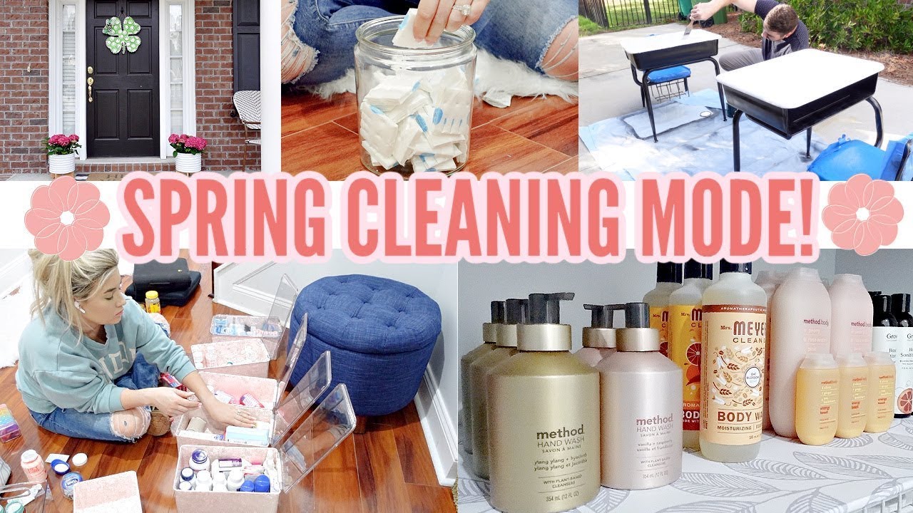 🧼SPRING CLEANING | GENIUS WIRE SHELF HACK | LINEN CLOSET, FRONT PORCH, DIY PROJECTS | Love Meg