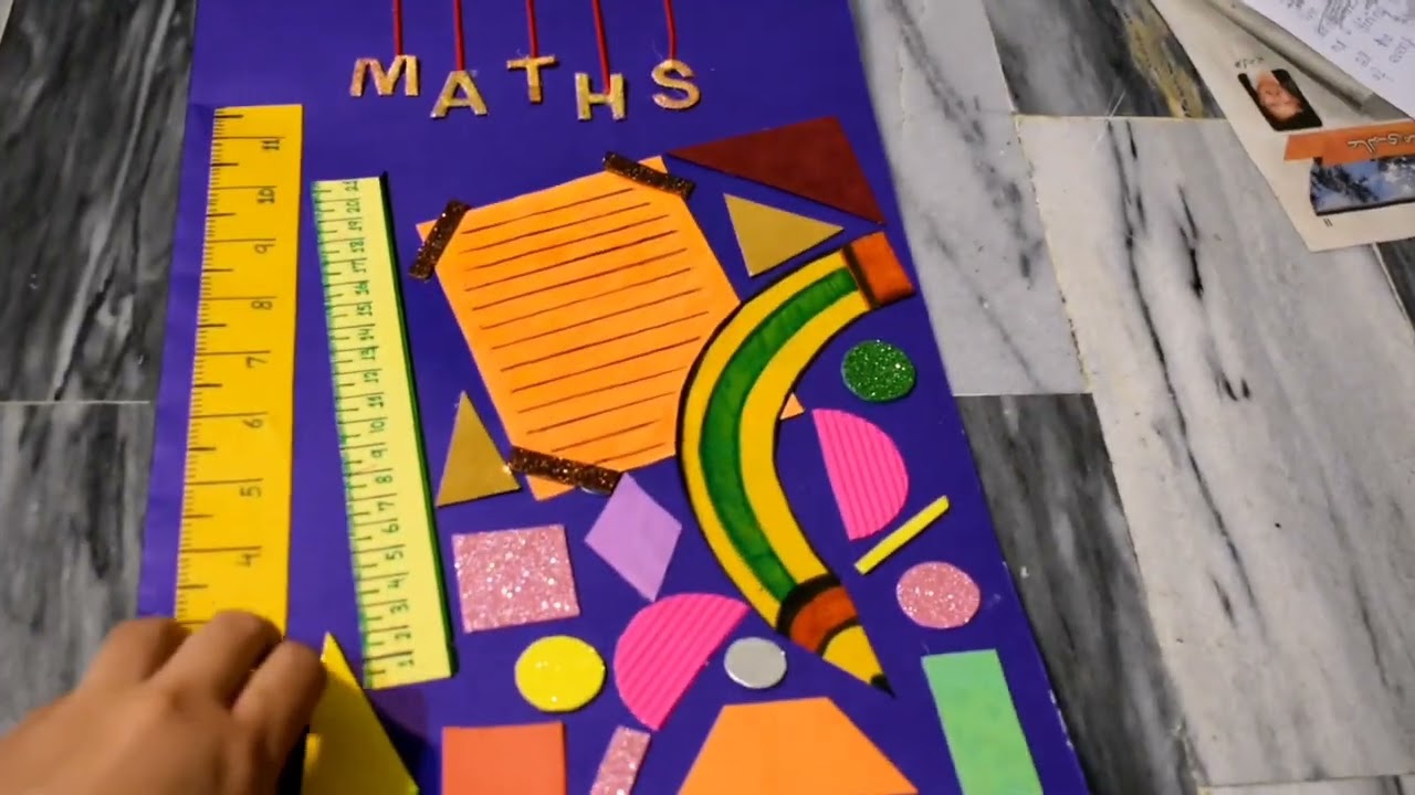 Maths File Decoration Ideas