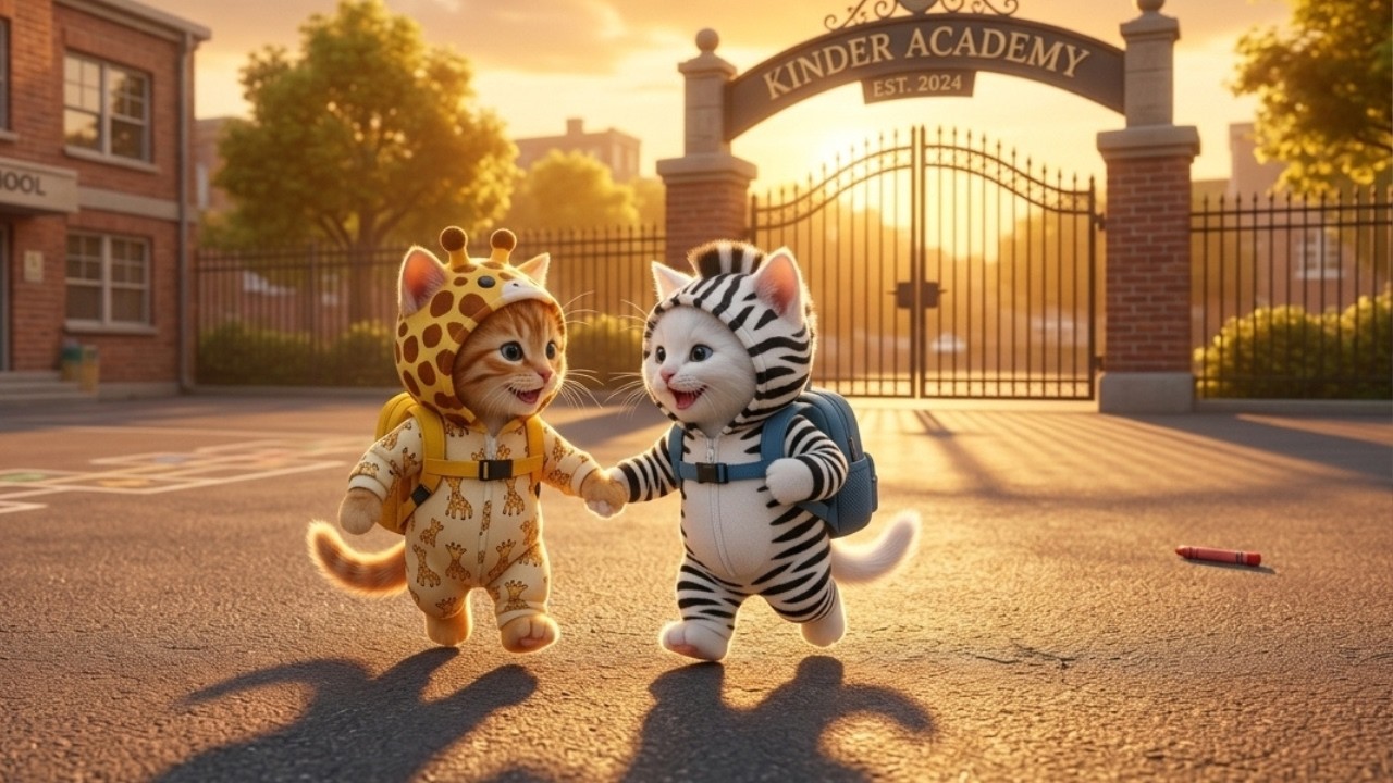 Kitten's First School Day & The Power of Kindness ✨