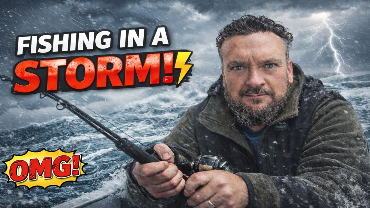 Sea Fishing in Storm Ingrid | Extreme UK Fishing Conditions 🌊🎣