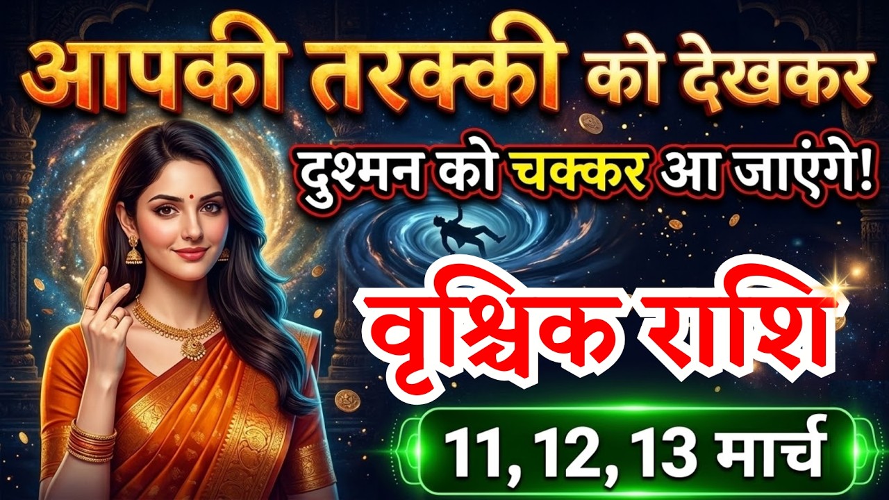 11, 12, 13 मार्च वृश्चिक राशि वालों आपको सबसे बड़ी तरक्की मिलेगी, vrishchik Rashi, दौड़ेगी किस्मत