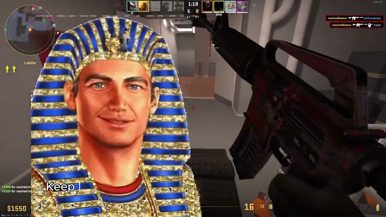 Protecting Agartha from the enemy team in Counter-Strike 2