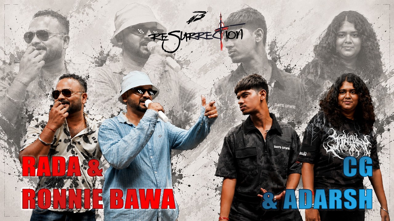 CG & ADARSH vs RONNIE BAWA & RADA | Epic Rap Battle | B3 India