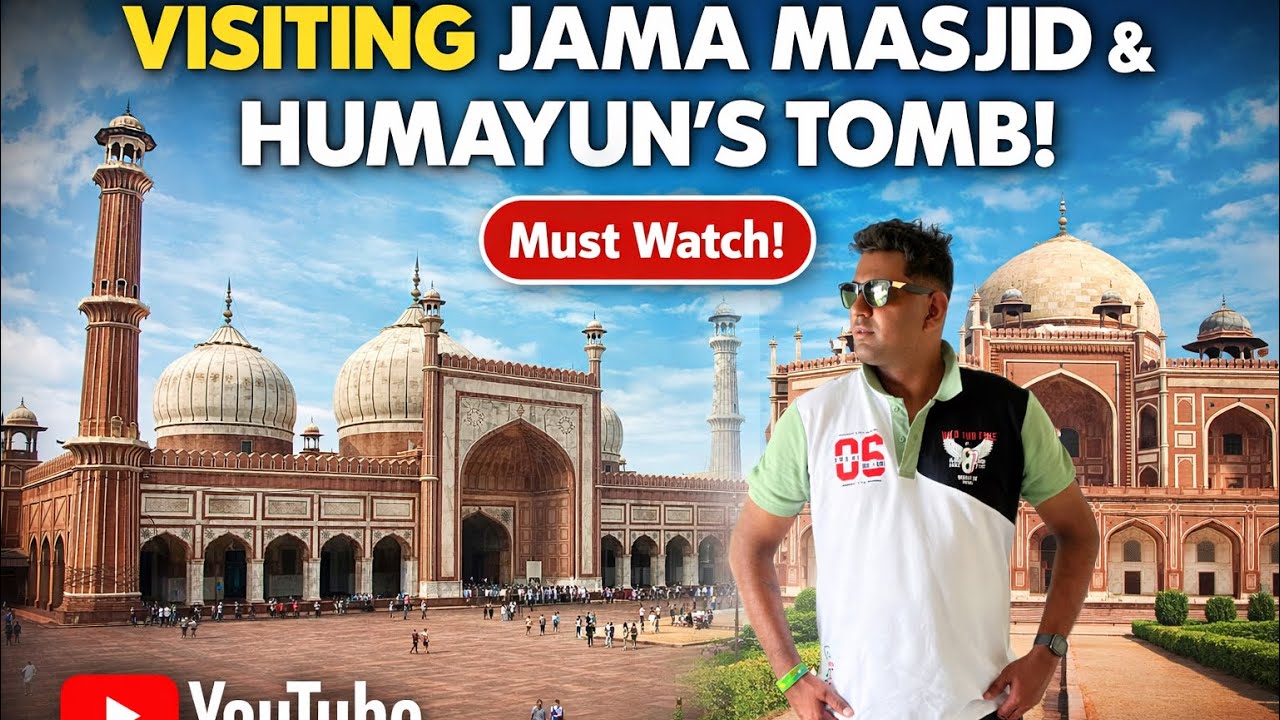 VISITED JAMA MASJID & HUMAYUN TOMB IN DELHI TODAY 