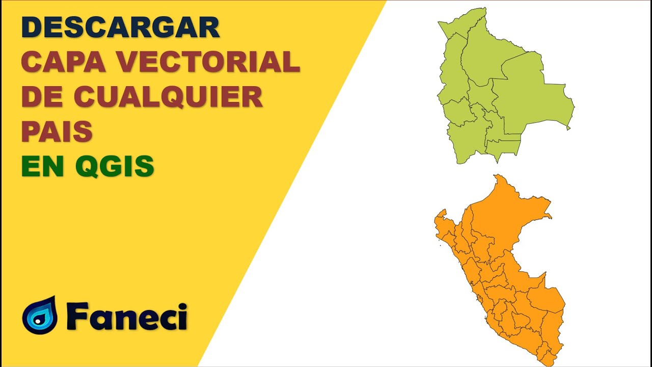 DESCARGAR CAPAS VECTORIALES DE CUALQUIER PAIS EN QGIS✅🌎