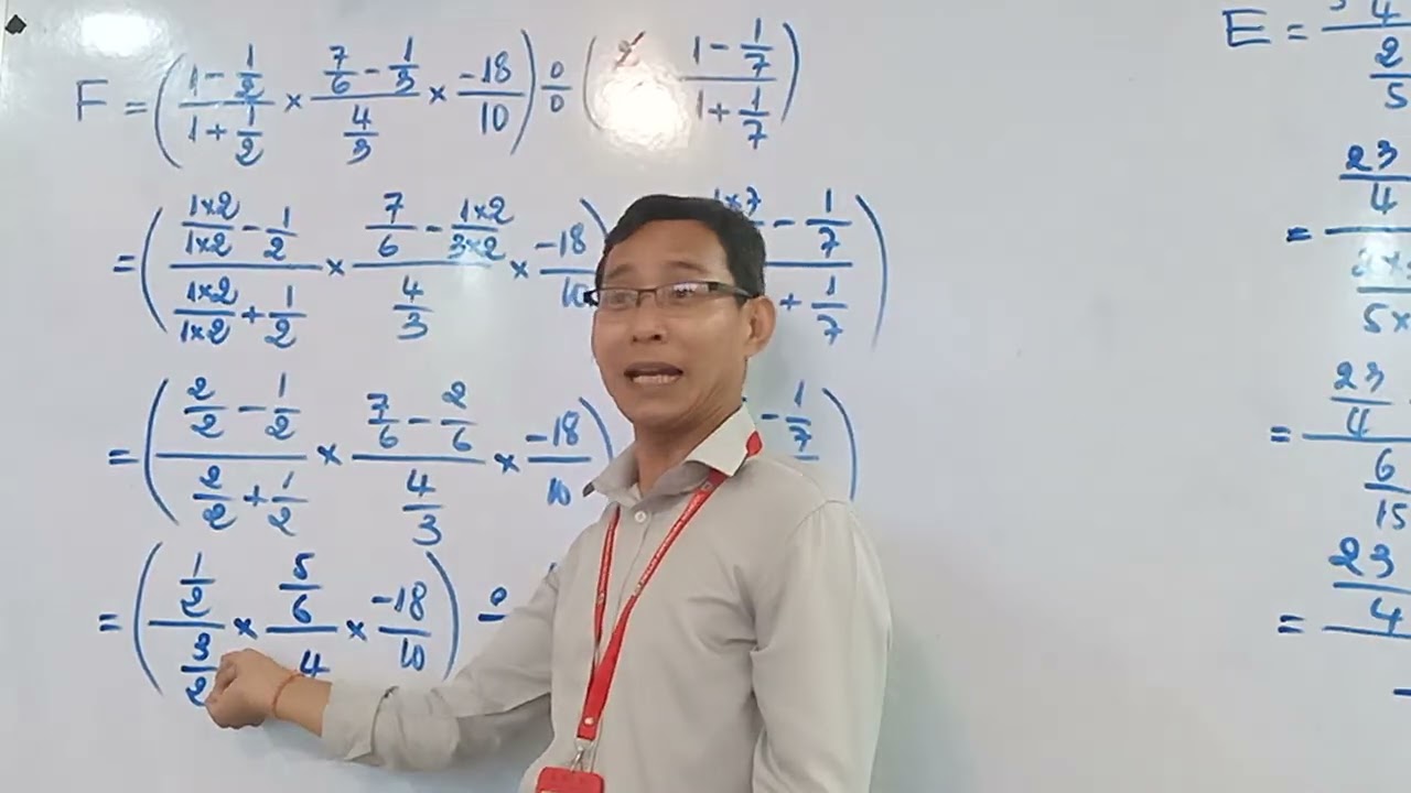 គណនាប្រភាគចំណុច F ថ្នាក់ទី៧