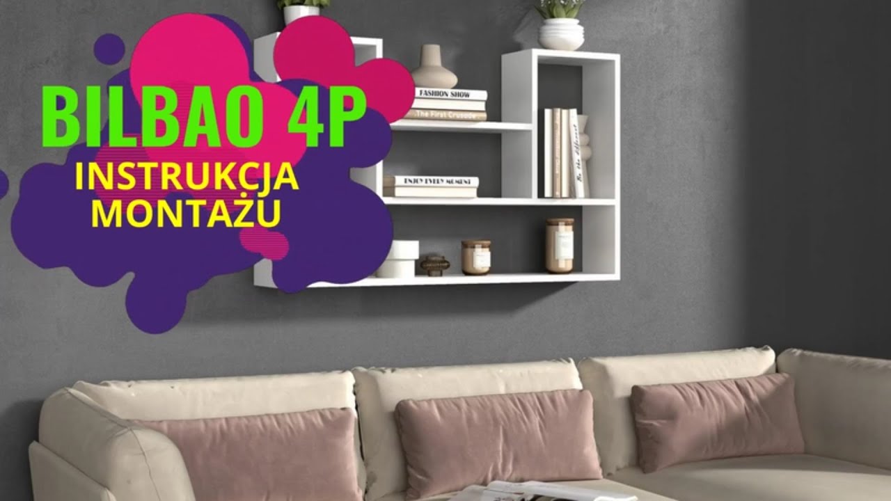 Instrukcja montażu: półka BILBAO 4P