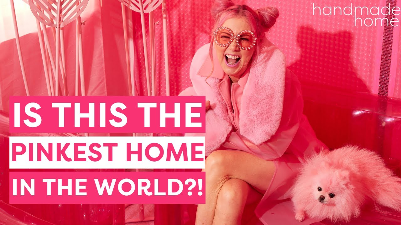 See How the Pinkest Person in the World Lives! Handmade Home Tour